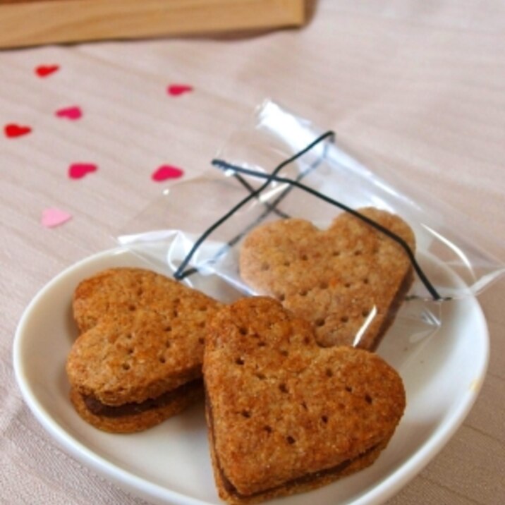 キレイになろう 全粒粉チョコサンドクッキー レシピ 作り方 By Hitotoku 楽天レシピ